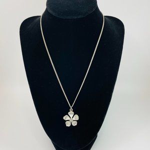 Silver Flower Necklace